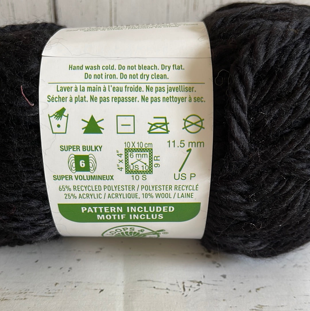 ECO-LUXE Yarn ~ Black