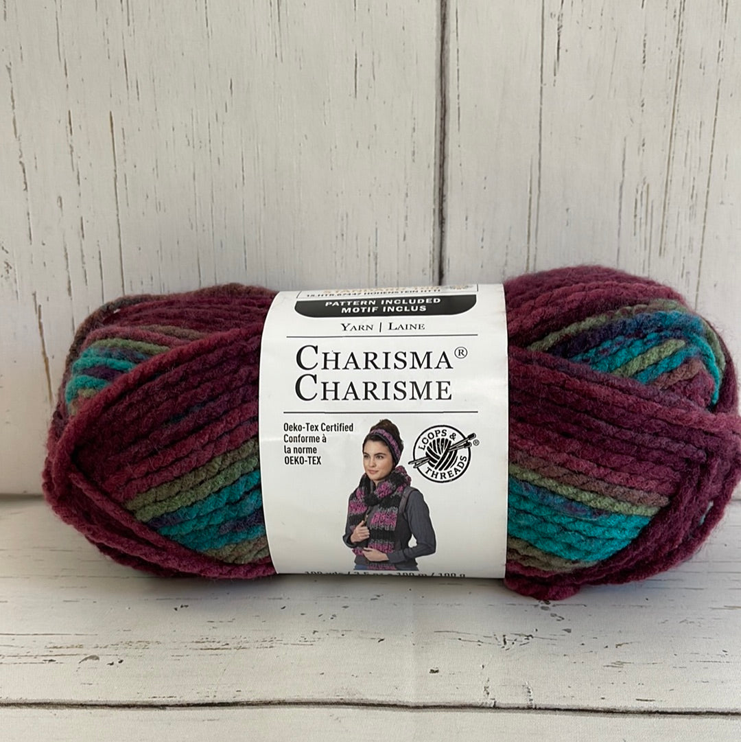 Loops & Threads Charisma Yarn - Mulberry Bush - 3.5 oz - One Ball