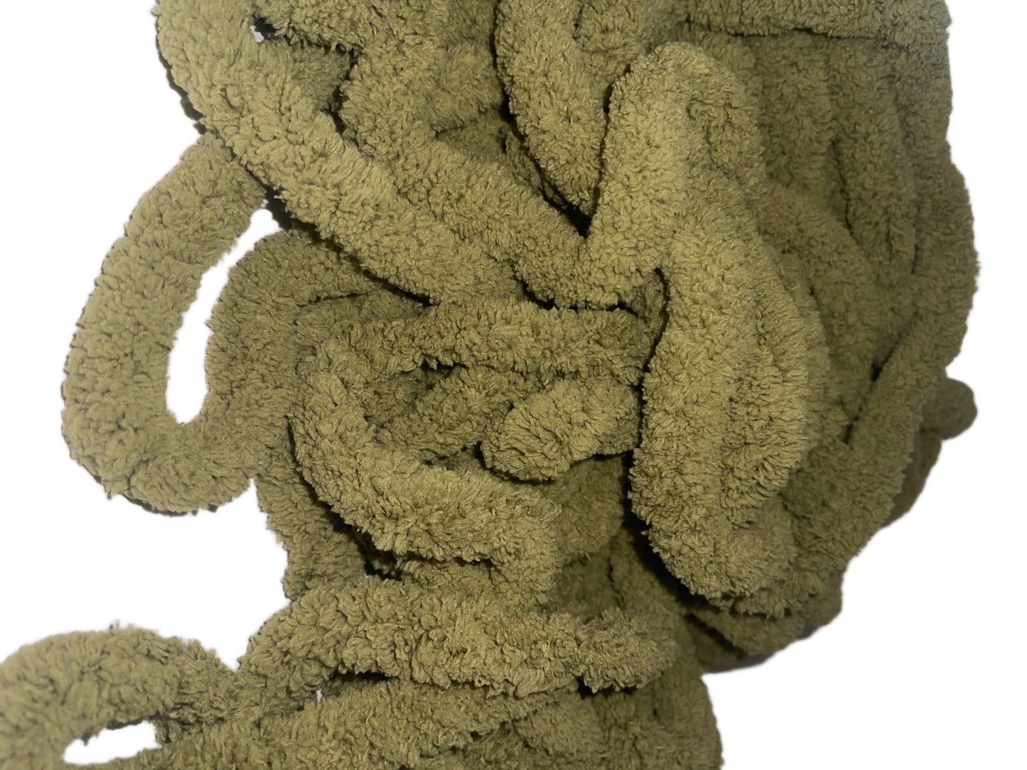 JUMBO Chenille Yarn ~ Light Moss Green Yarn ~ Loop-A-Lot ~ FREE SHIPPING AVAILABLE ~