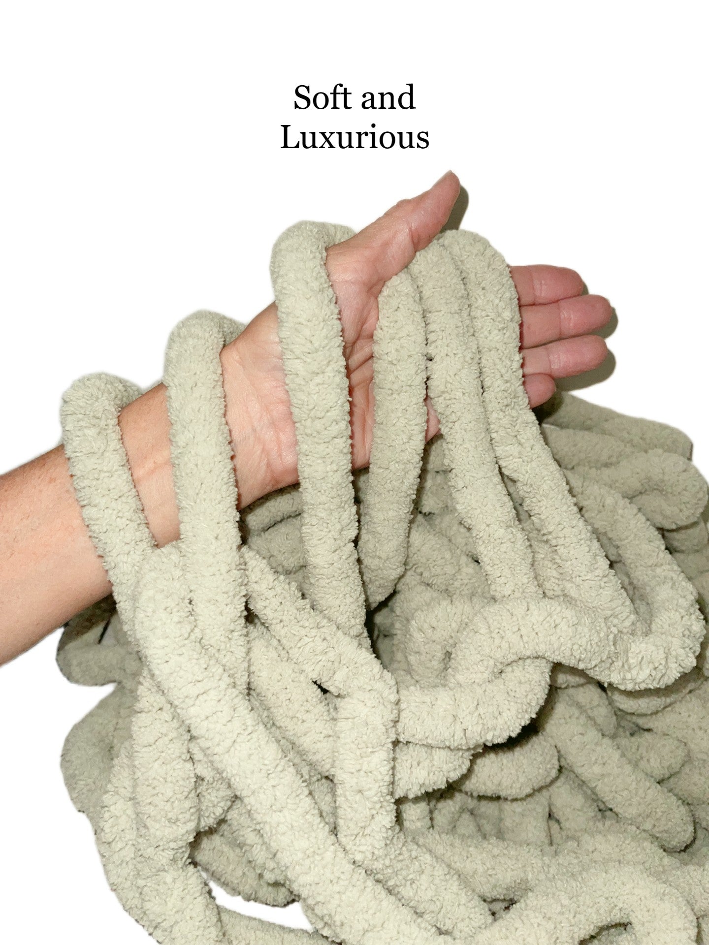 Jumbo Chunky Chenille Yarn  Mystic Green Yarn Free Shipping Available (Copy)