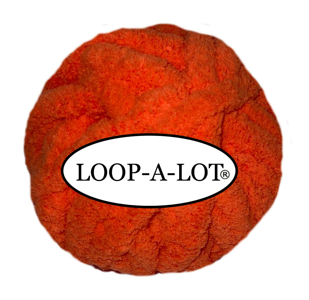 JUMBO Chenille Yarn, NEW COLOR ~ Tangerine Orange  ~ Loop-A-Lot ~ FREE SHIPPING AVAILABLE ~