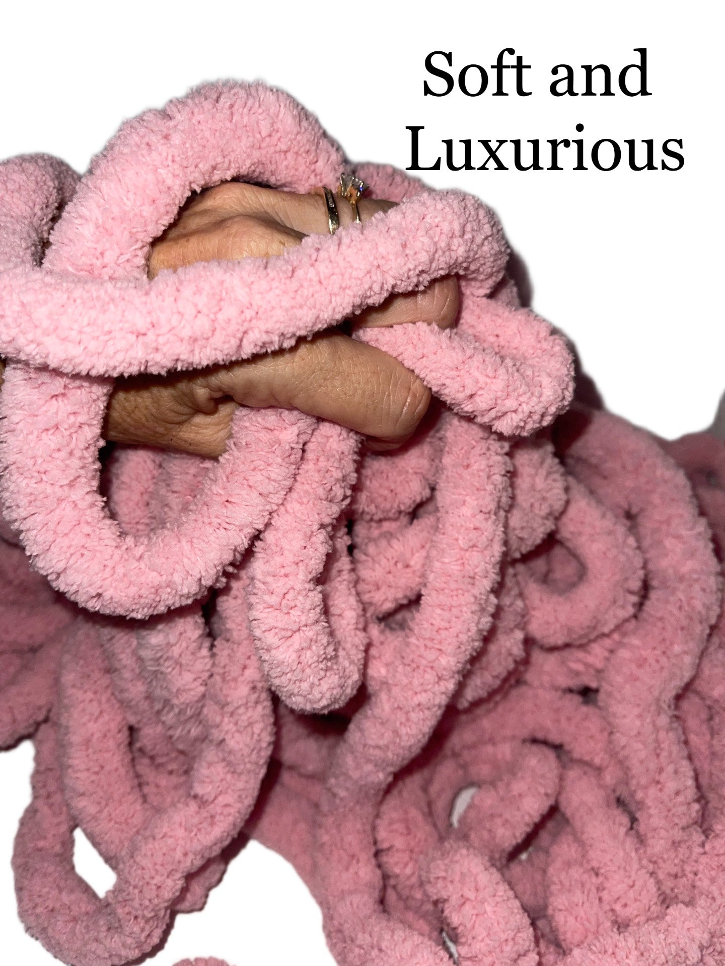 JUMBO Chenille Yarn ~ Pink Yarn ~ Loop-A-Lot  ~ FREE SHIPPING AVAILABLE