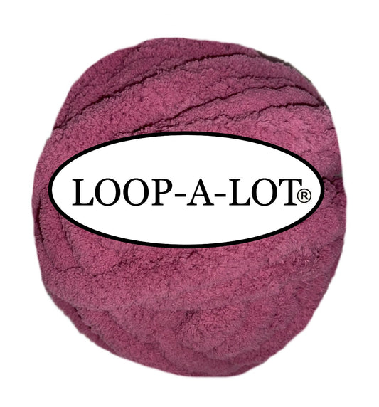 JUMBO Chenille Yarn ~ PLUM PURPLE YARN  ~ Loop-A-Lot ~ FREE SHIPPING AVAILALBLE ~