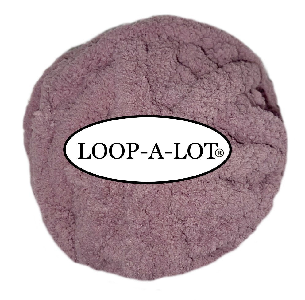 JUMBO Chenille Yarn  ~ PURPLE HEATHER ~ Loop-A-Lot ~