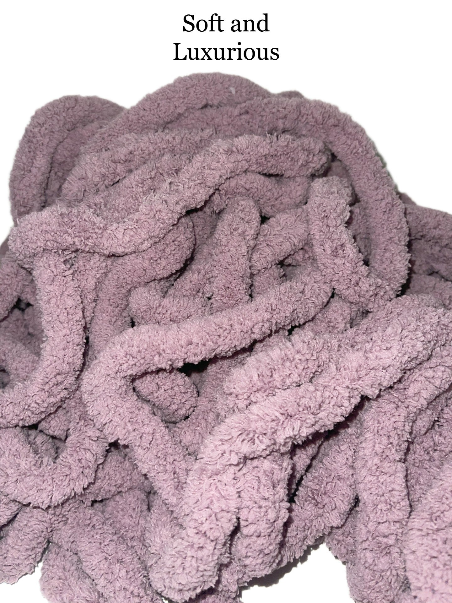 JUMBO Chenille Yarn  ~ PURPLE HEATHER ~ Loop-A-Lot ~