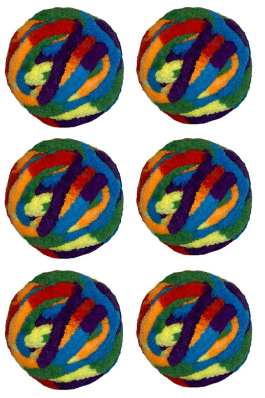 Jumbo Chenille Yarn ~ RAINBOW Yarn Lot of 6  ~ Assorted Color Yarn Sets  Loop-a-Lot