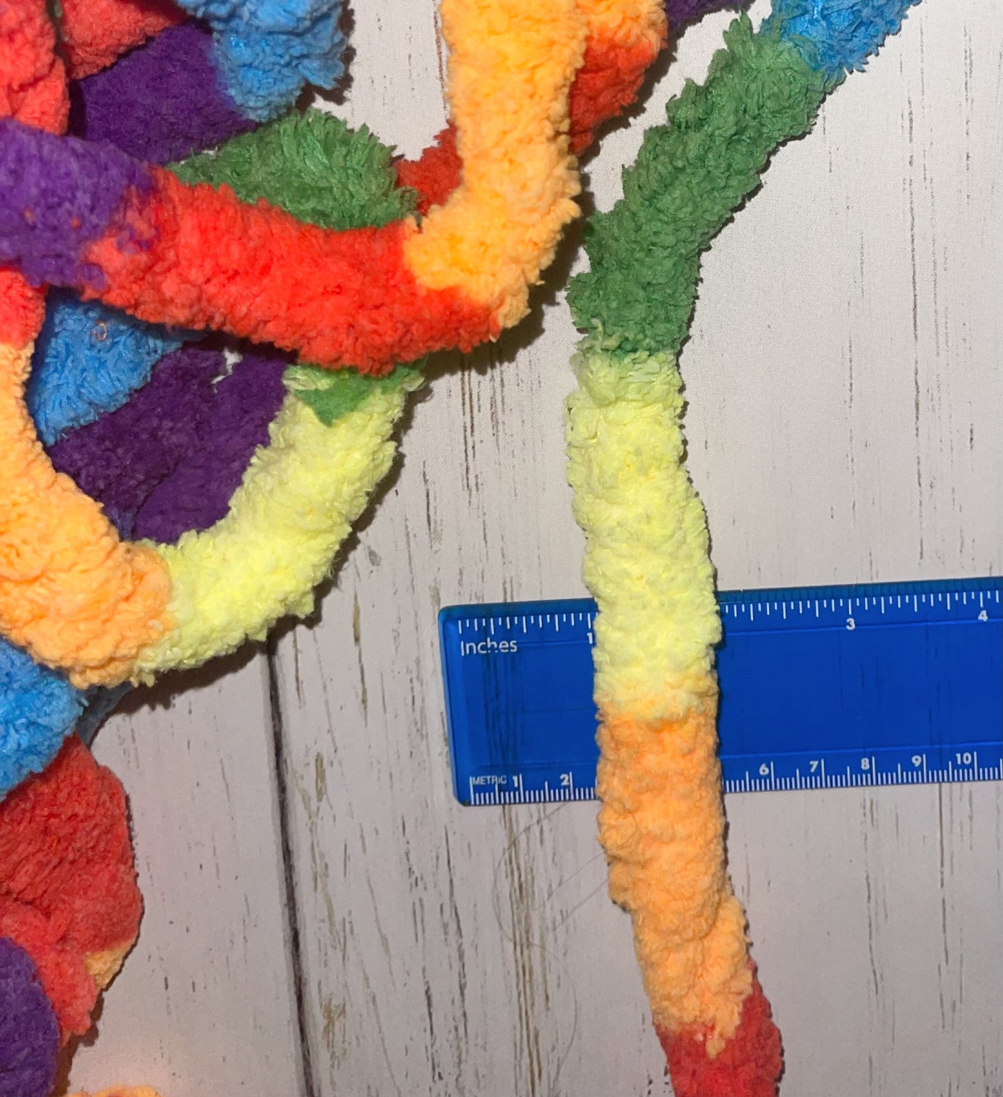 Jumbo Chenille Yarn ~ RAINBOW Yarn Lot of 6  ~ Assorted Color Yarn Sets  Loop-a-Lot