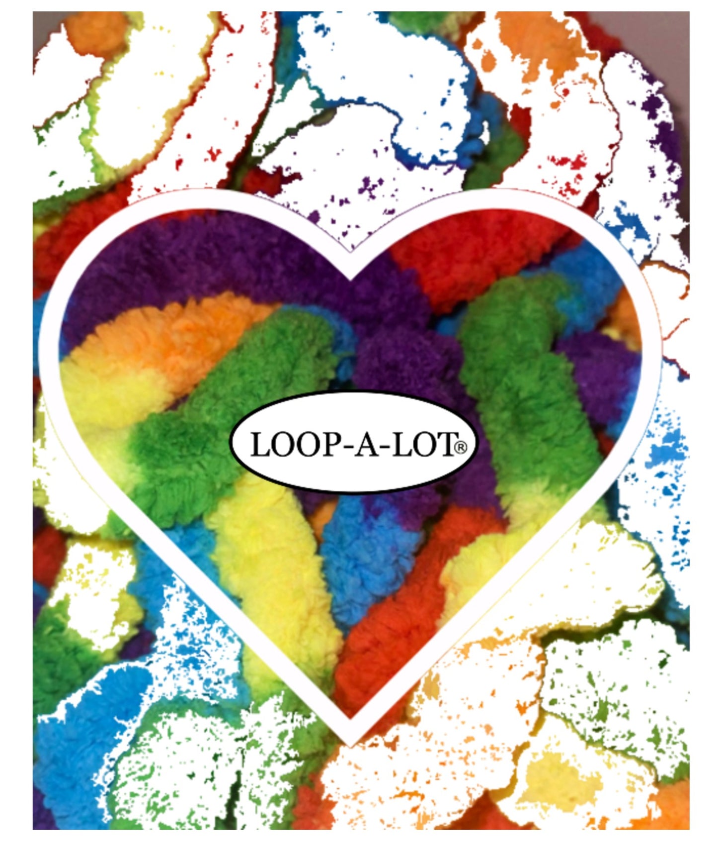 Jumbo Chenille Yarn ~ RAINBOW Yarn Lot of 6  ~ Assorted Color Yarn Sets  Loop-a-Lot