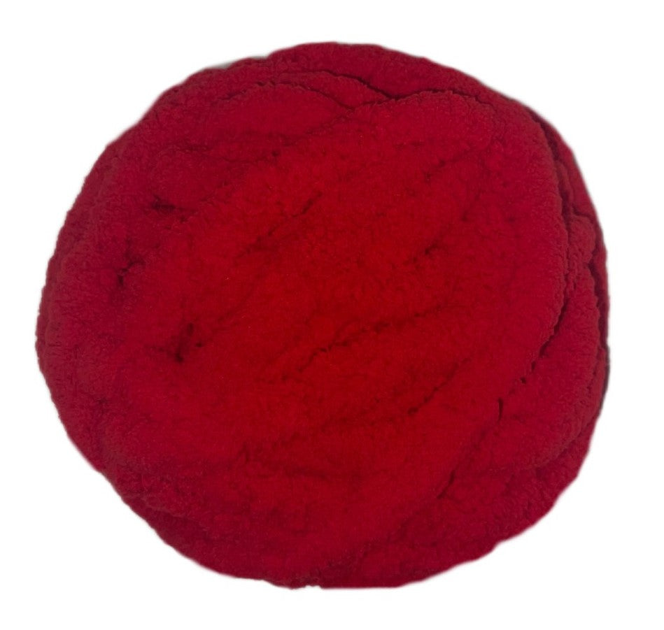 Christmas 4 pack Chunky Chenille Jumbo Yarn ~ Red and Nitro Green Yarn ~ 2 of each color