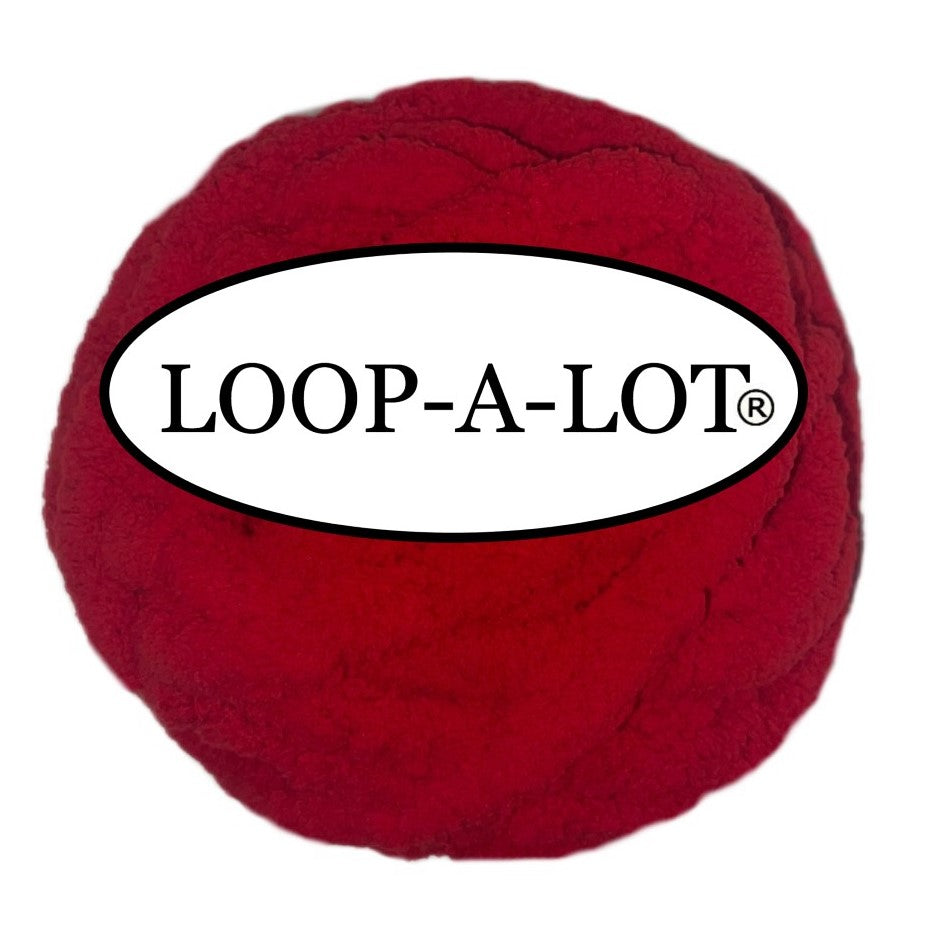 JUMBO Chenille Yarn, NEW COLOR ~ Red ~ Loop-A-Lot~ Free Shipping Available