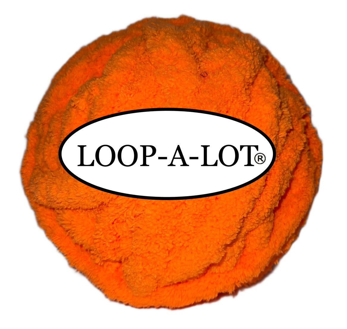 Jumbo Chenille Yarn ~ Safety Orange Yarn ~ Loop-a-Lot
