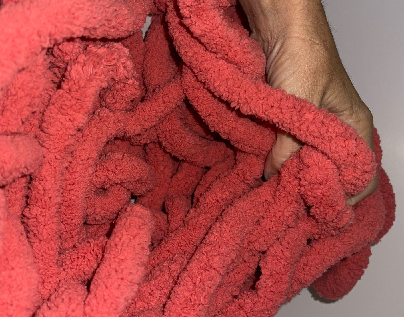 JUMBO Chenille Yarn, NEW COLOR ~ TERRA COTTA YARN ~ Loop-A-Lot ~