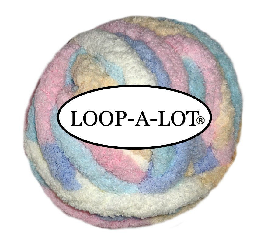 Jumbo Chunky Chenille Unicorn (multi pastel yarn) Free Shipping Available