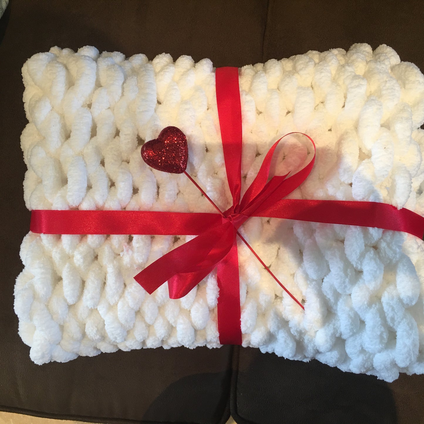 JUMBO Chenille Yarn ~ WHITE Yarn ~ Loop-A-Lot ~ FREE SHIPPING AVAILABLE~