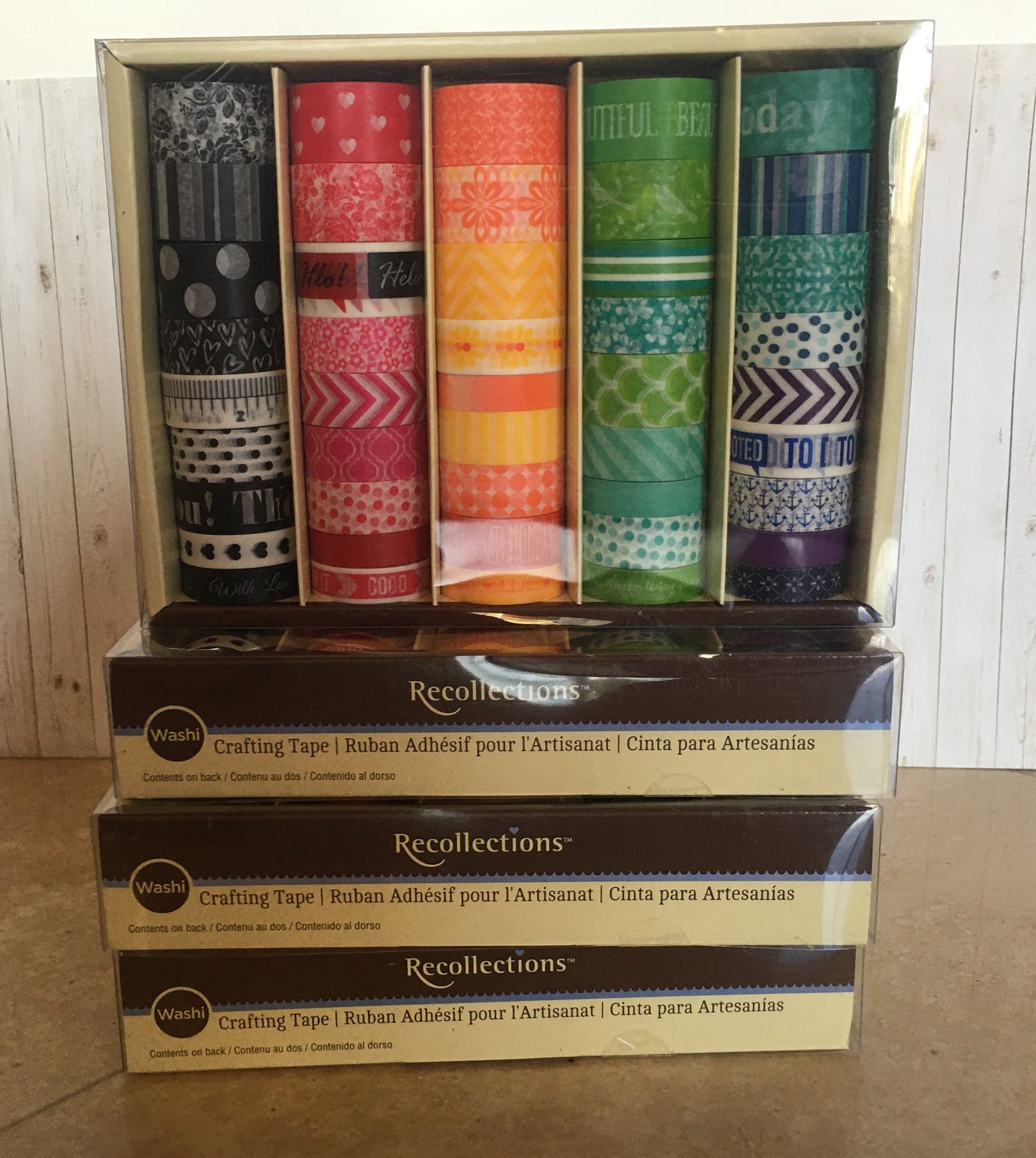 WASHI TAPE set of 45 - different tapes totaling 225 yrds.   Crafting Tape, Journaling, Decorations