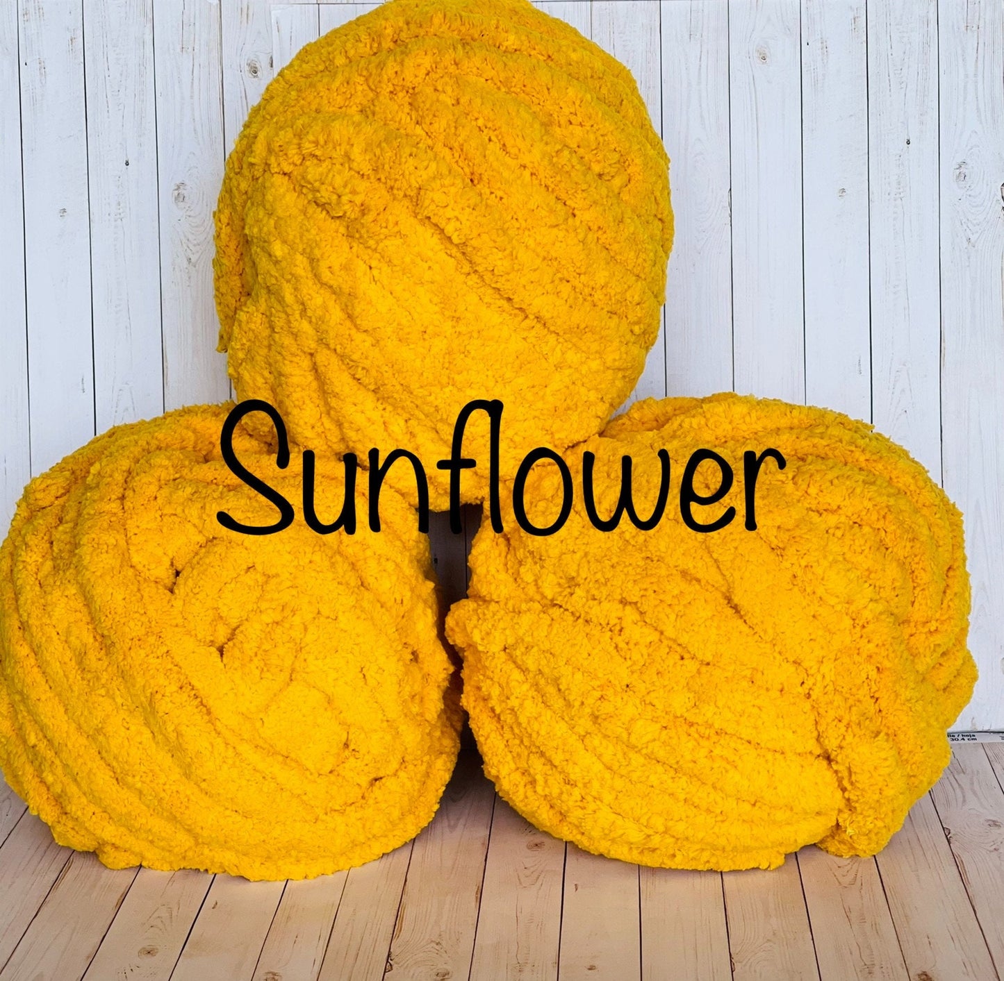 JUMBO Chenille Yarn, NEW COLOR ~ Sunflower ~ Loop-A-Lot 8oz/226.8g, 28y, Polyester, Super Bulky 7 -Low Shipping rates with combined shipping