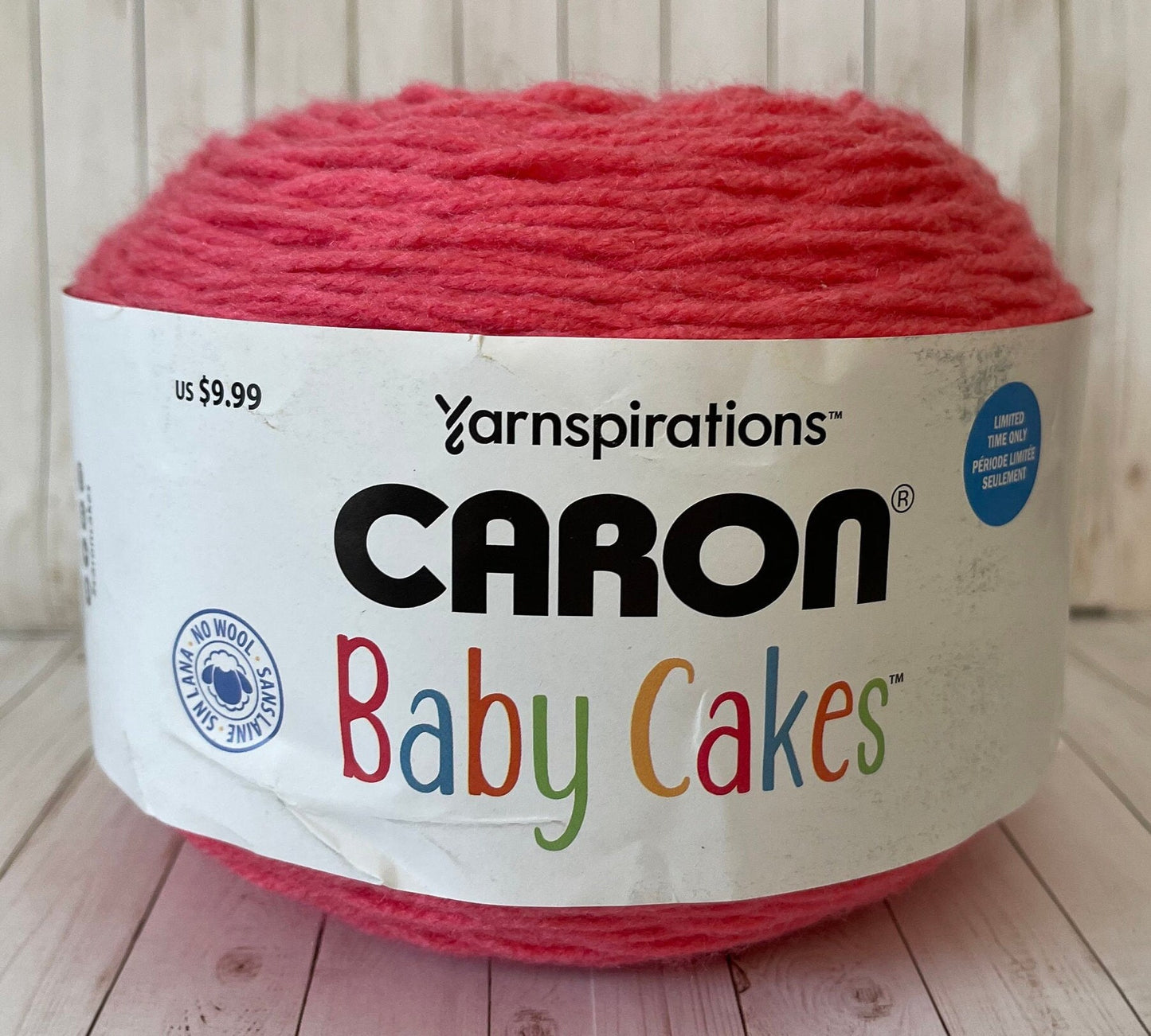 ROSEY RED ~  Caron Baby Cakes -  8.5 oz/240g, 560 yds/512 m, Size 4