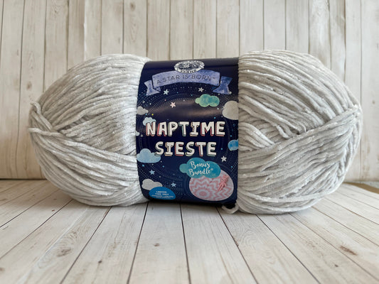 NAPTIME SIESTE ~ Pale Grey ~ Lion Brand Yarn