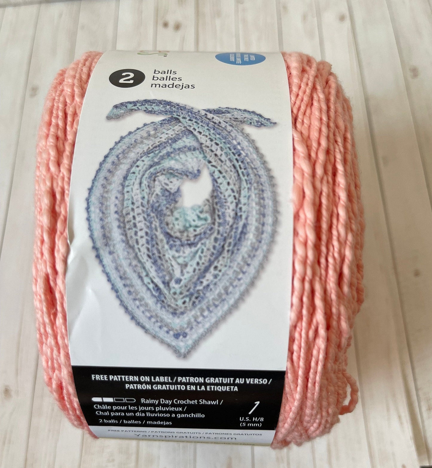 BLUSH  ~ Caron Cotton Ripple Cakes ~ 8.5 oz/240 g, 491 yards/449 m Size 3