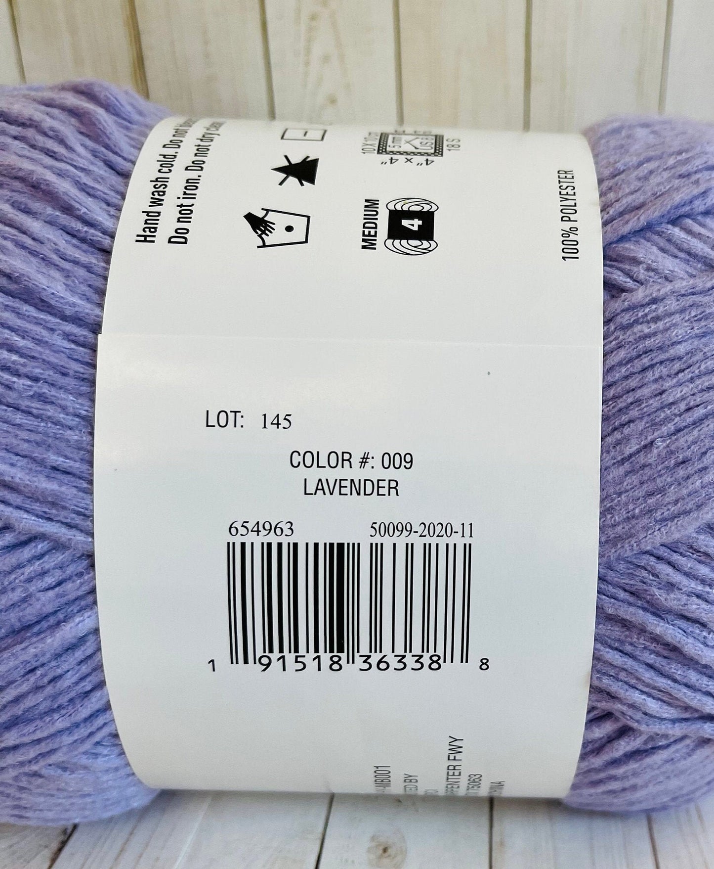 LAVENDER ~ Baby Rainbow - Loops & Threads ~ 503 Yards, 7.05 oz