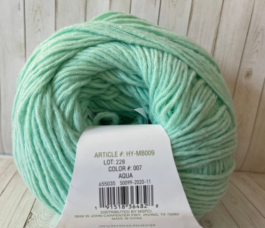 New LOOPS & THREADS Eco-Brights ~ Aqua ~ 255 Yards