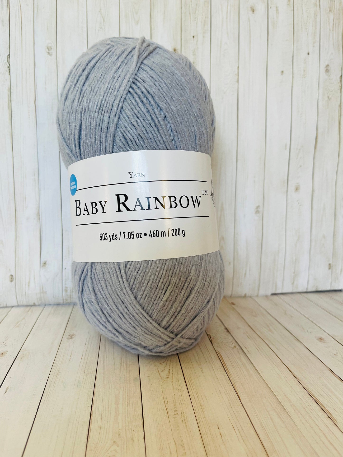 LIGHT GRAY ~ Baby Rainbow - Loops & Threads ~ 503 Yards, 7.05 oz