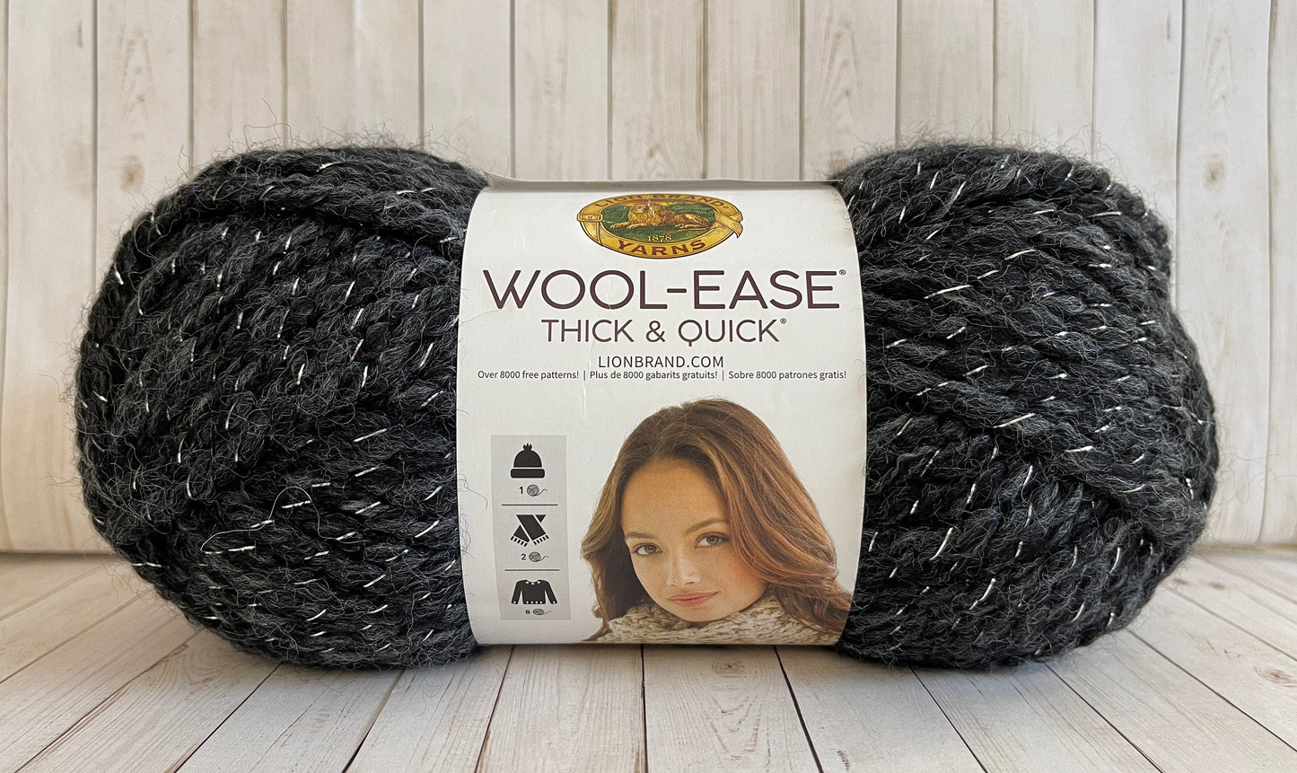 LION BRAND WOOL Ease Thick And Quick Yarn, Constellation ~ 5oz/140g  (92yd/84m) Super Bulky 6