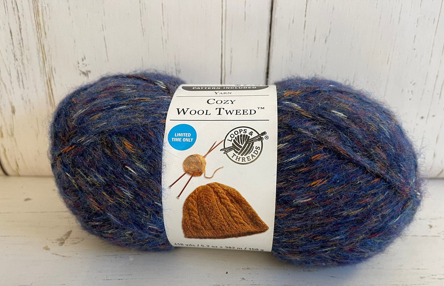 COZY WOOL TWEED ~  Amber Blues ~ Loops & Threads