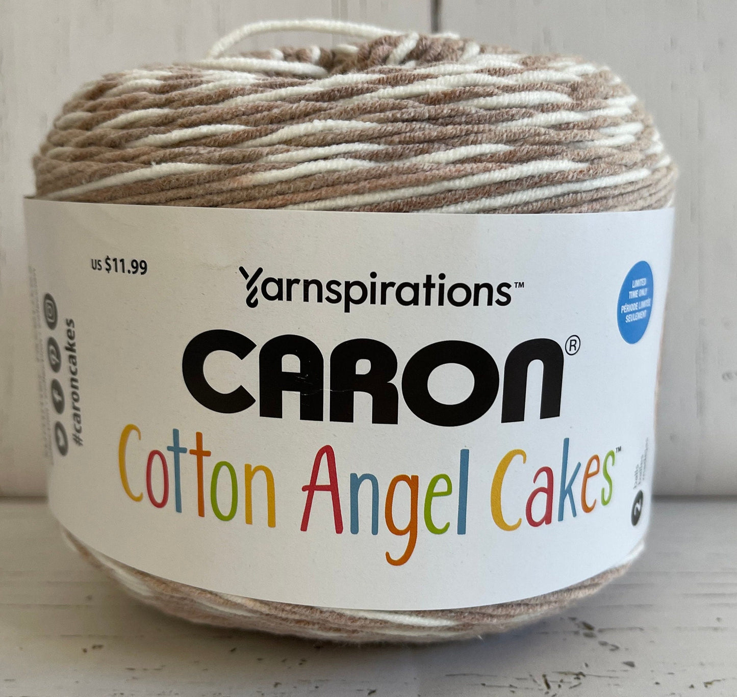 CREAM WHIP ~ Caron Cotton Angel Cakes ~ Summer Favorites , 8.8 oz/250g, 530 yards/ 485 m