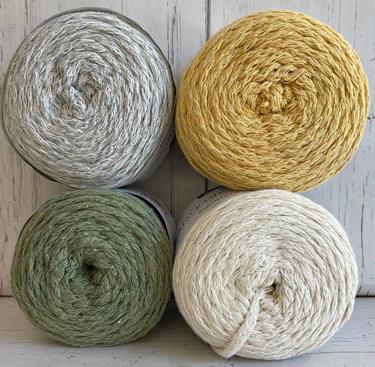 MACRAME COLORS ~ Sage, Cream, Yellow, Gray Marl ~ Loops & Threads