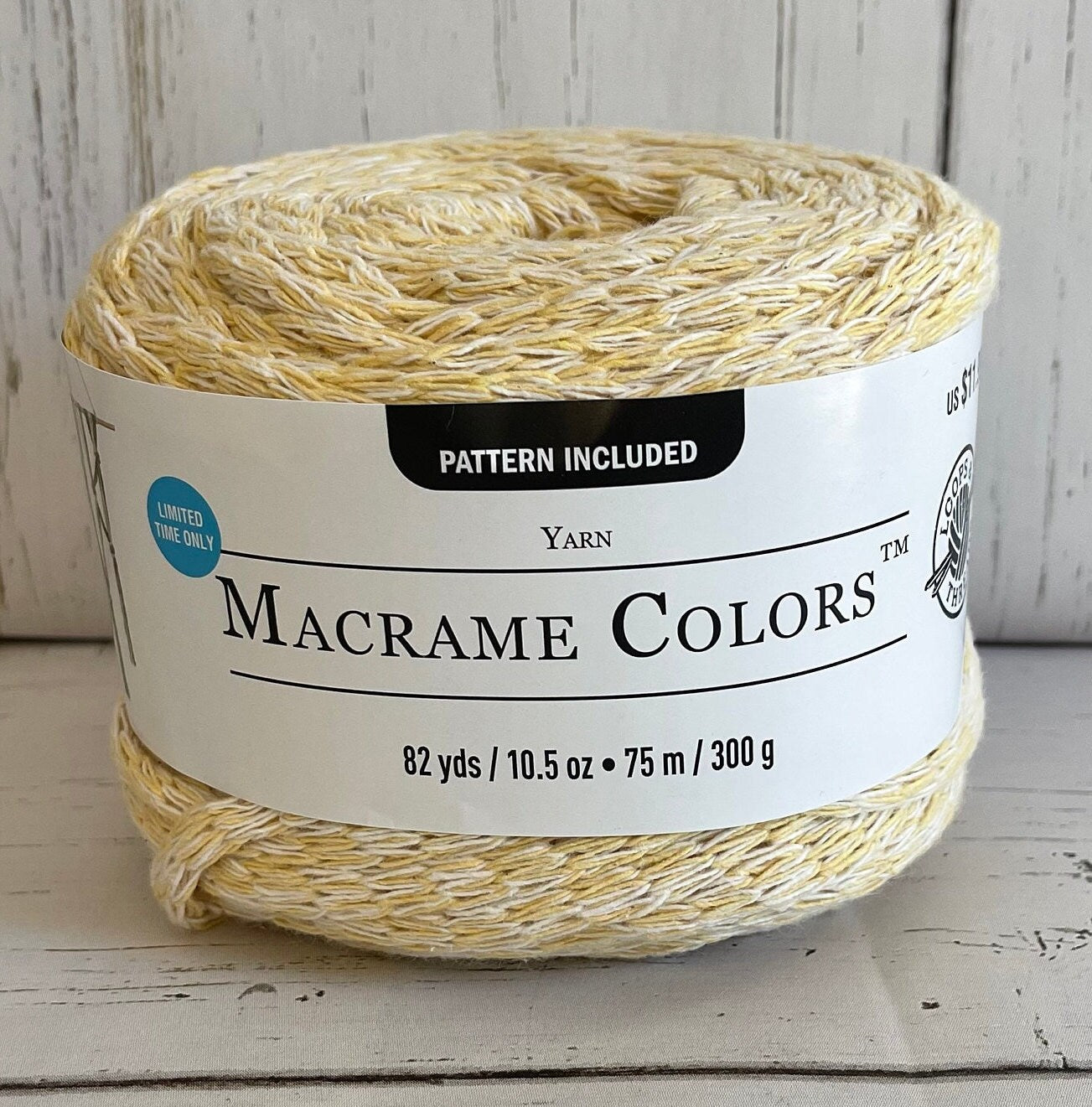 MACRAME COLORS ~ Cornflower Blue Marl,  Tan Marl , Yellow Marl, Sage Marl   ~ Loops & Threads