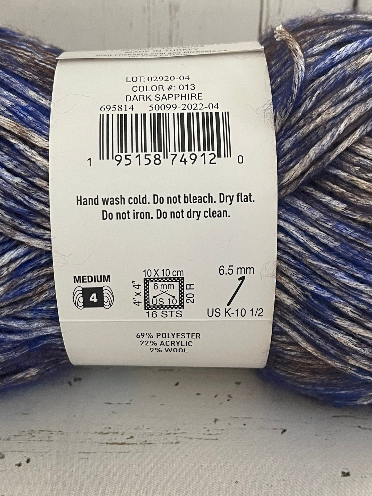 DARK SAPPHIRE ~ Natural Marl~ Yarn