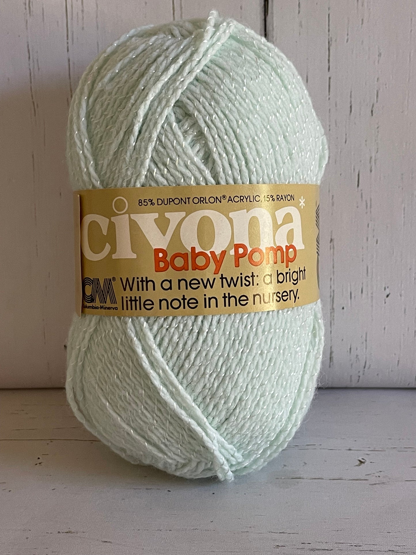 CIVONA BABY POMP ~ Vintage Yarn ~ Mint ~