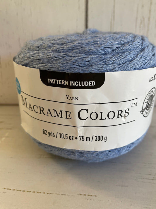 MACRAME COLORS ~Cornflower Blue   ~ Loops & Threads