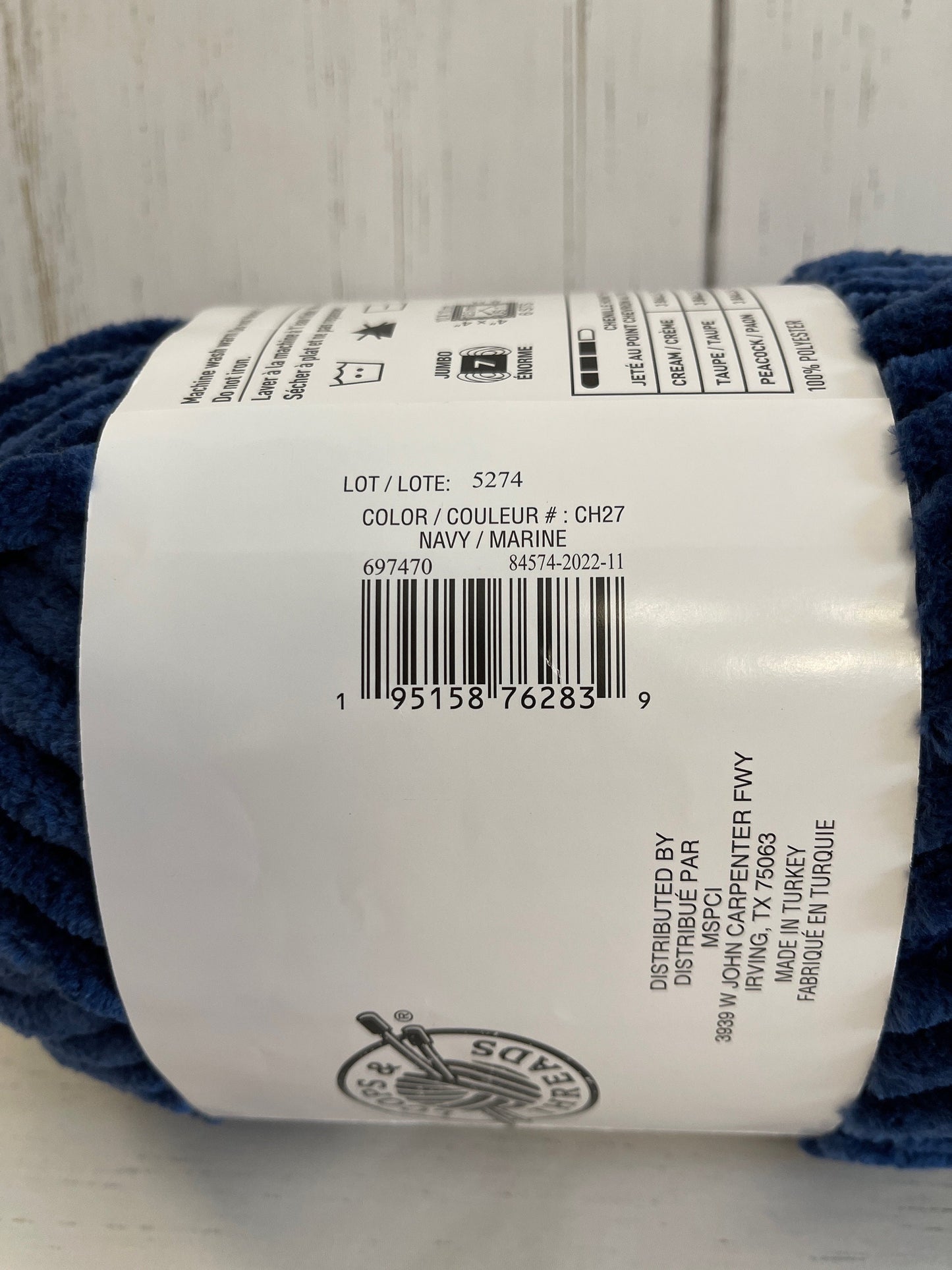 CHENILLE HOME ~ Navy ~ Yarn