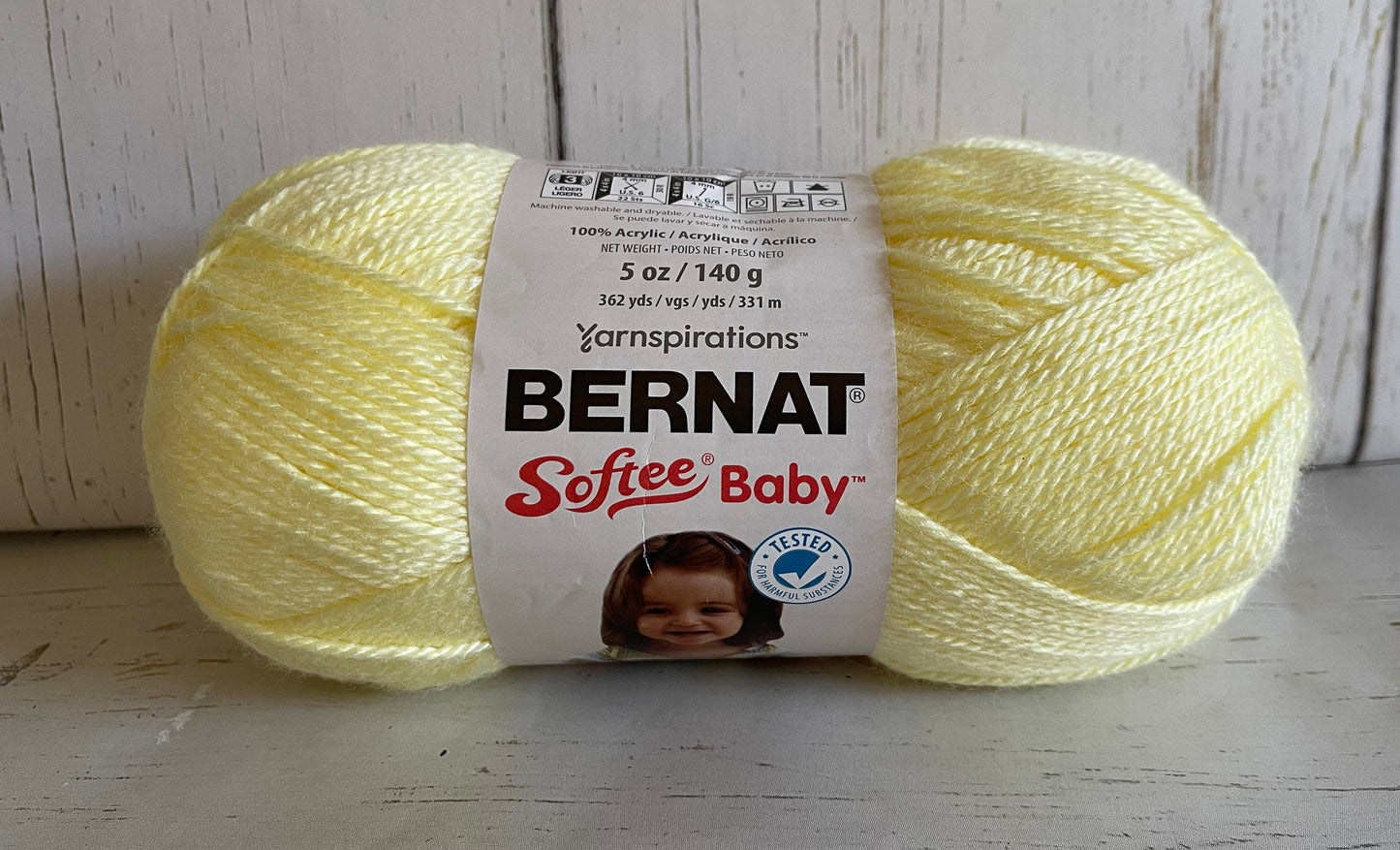 LEMON ~ Bernat Softee Baby Yarn