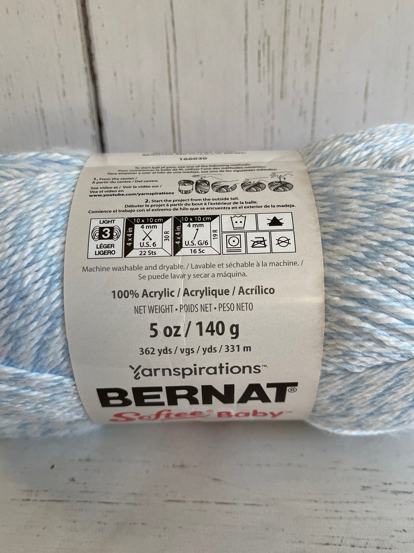 BABY DENIM MARLE ~ Bernat Softee Baby Yarn